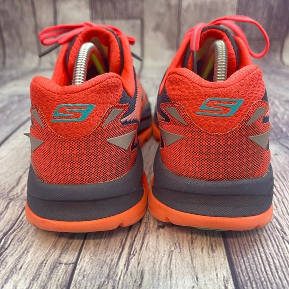 Skechers Go Run Ultra Road Women's Size 10 Orange Red Running Athletic Shoes - Picture 3 of 11